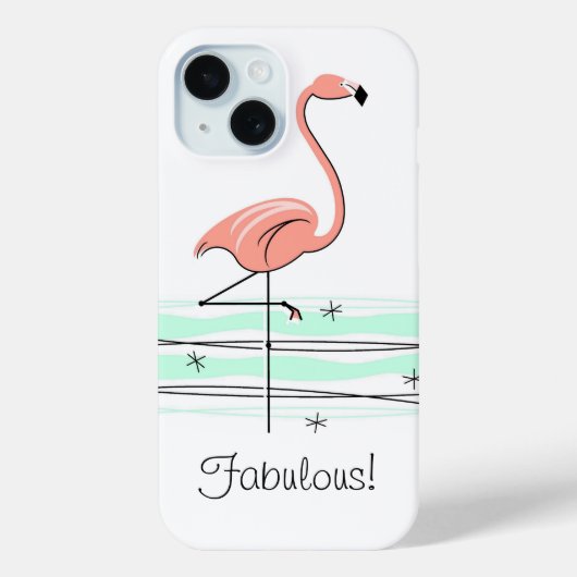 Flamingo Ocean 'Fabulous!' iPhone Gehäuse Case-Mate iPhone Hülle (Rückseite)