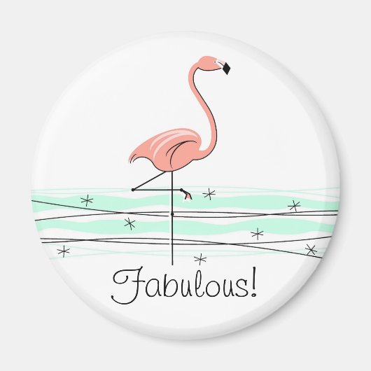 Flamingo Ocean Fabulous Magnet (Vorne)