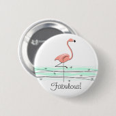 Flamingo Ocean 'Fabulous' Taste! Button (Vorne & Hinten)