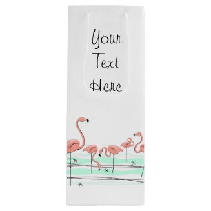 Flamingo Ocean Group Ihre Textflasche Geschenktüte Für Weinflaschen