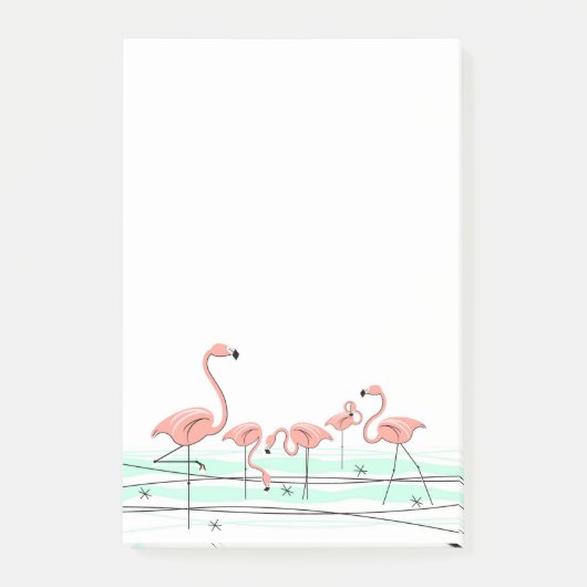 Flamingo Ocean Group Post-it Klebezettel (Vorderseite)