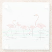 Flamingo Ocean Group Untersetzer Glas (Rückseite)