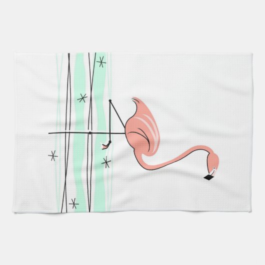 Flamingo Ocean Küchentuch (Horizontal)