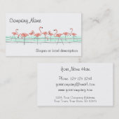 Flamingo Ocean Line Visitenkarte (Vorne/Hinten)