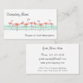 Flamingo Ocean Line Visitenkarte (Vorne/Hinten)