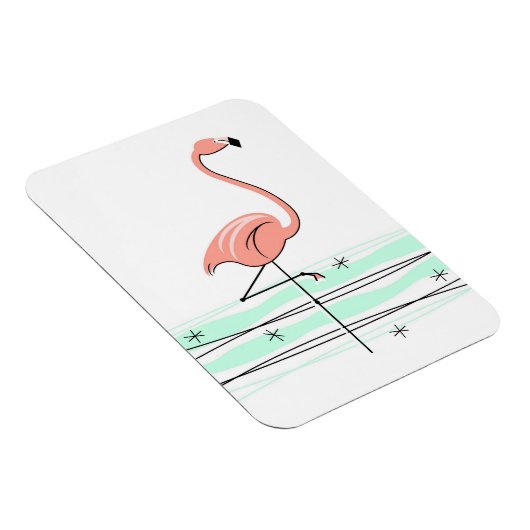 Flamingo Ocean Magnet flexibel (Rechte Seite)