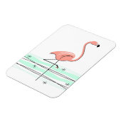 Flamingo Ocean Magnet flexibel (Linke Seite)