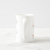Flamingo Ocean Multi bone China Tasse (Rückseite)