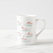 Flamingo Ocean Multi bone China Tasse (Rechts)