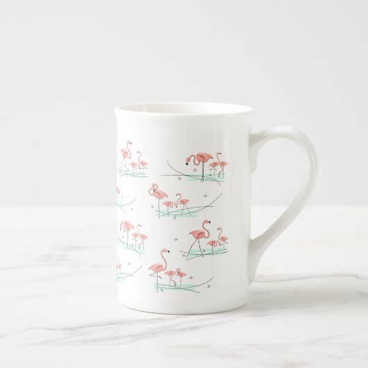 Flamingo Ocean Multi bone China Tasse (Rechts)
