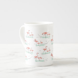 Flamingo Ocean Multi Bone-China-Tasse Porzellantasse