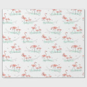 Flamingo Ocean Multi Geschenkpapier (Flach)