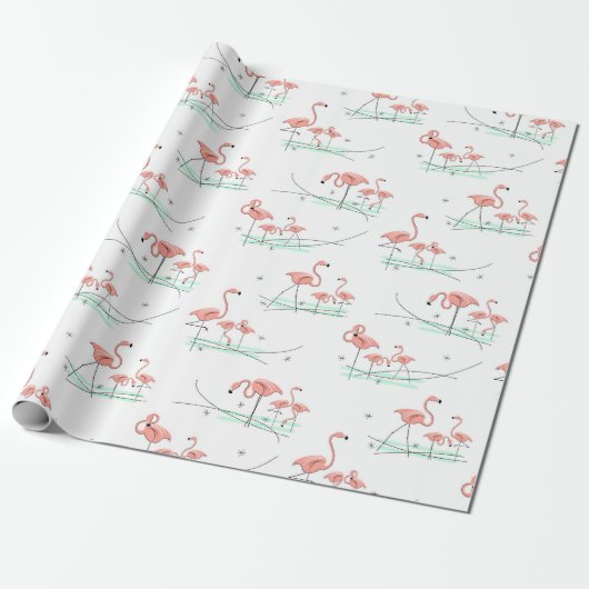 Flamingo Ocean Multi  Geschenkpapier (Ungerollt)