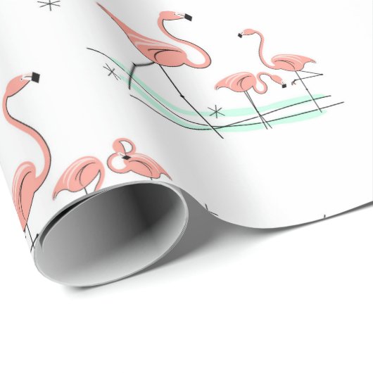 Flamingo Ocean Multi Geschenkpapier (Rolleneckpunkt)