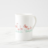 Flamingo Ocean Multi große Knochen China Tasse (Vorderseite Rechts)