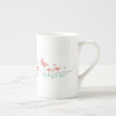 Flamingo Ocean Multi große Knochen China Tasse (Rechts)