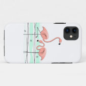 Flamingo Ocean Pair iPhone Gehäuse Case-Mate iPhone Hülle (Rückseite (Horizontal))