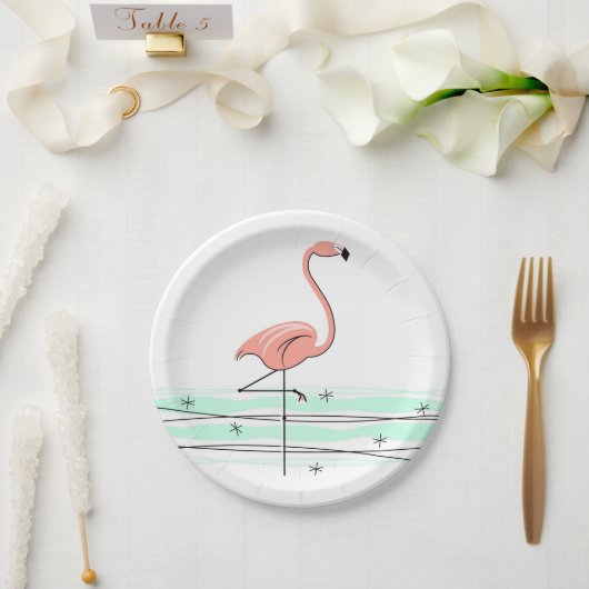 Flamingo Ocean Papierplatte Pappteller (Hochzeit)
