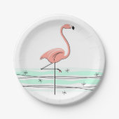 Flamingo Ocean Papierplatte Pappteller (Vorderseite)
