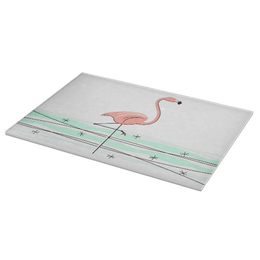 Flamingo Ocean Schneidebrett (Ecke)
