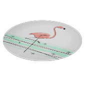 Flamingo Ocean Schneidebrett rund (Ecke)