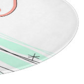 Flamingo Ocean Schneidebrett rund (Ecke)