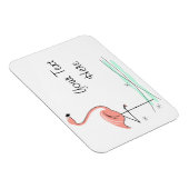 Flamingo Ocean Side Text flexibel Magnet (Rechte Seite)