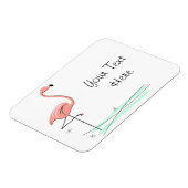 Flamingo Ocean Side Text flexibel Magnet (Linke Seite)