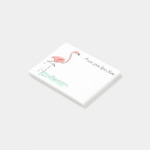 Flamingo Ocean "Text" Post-it Klebezettel (angewinkelt)