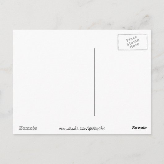 Flamingo Ocean Text Postkarte (Rückseite)