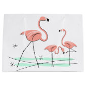 Flamingo Ocean Trio 2 Geschenktasche groß Große Geschenktüte (Vorderseite)