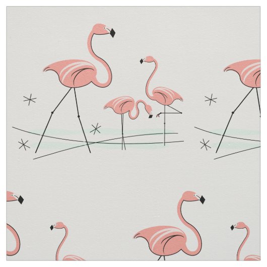 Flamingo Ocean Trio 2 großes Muster Stoff (Muster)