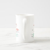 Flamingo Ocean Trio 2 Knochen China Tasse (Rückseite)