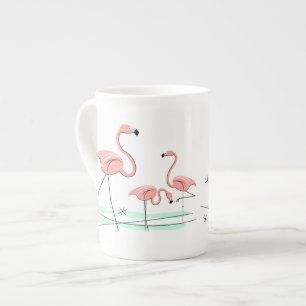 Flamingo Ocean Trio 2 Knochen China Tasse
