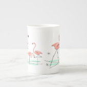 Flamingo Ocean Trio 2 Knochen China Tasse (Vorderseite)
