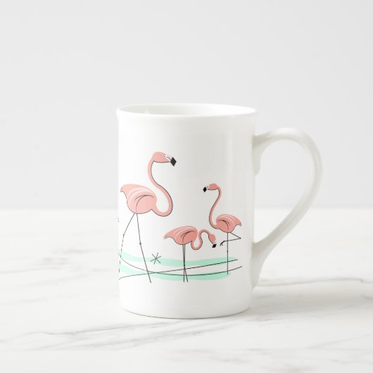 Flamingo Ocean Trio 2 Knochen China Tasse (Rechts)