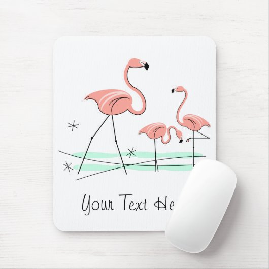 Flamingo Ocean Trio 2 "Text" Mousepad (Mit Mouse)