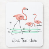 Flamingo Ocean Trio 2 "Text" Mousepad (Vorne)