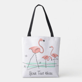 Flamingo Ocean Trio 2 Text über Tasche