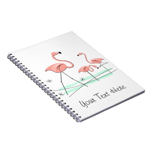 Flamingo Ocean Trio 2 Textheft Notizblock (Rechte Seite)