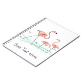 Flamingo Ocean Trio 2 Textheft Notizblock (Linke Seite)