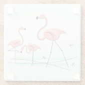 Flamingo Ocean Trio 2 Untersetzer Glas (Rückseite)