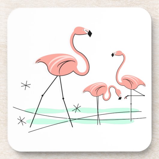 Flamingo Ocean Trio 2 Untersetzer Kunststoff (Vorderseite)