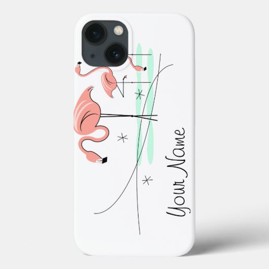 Flamingo Ocean Trio 3 "Name" iPad Fall Case-Mate iPhone Hülle (Rückseite)