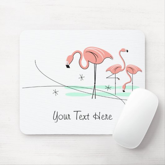 Flamingo Ocean Trio 3 "Text" Mousepad (Mit Mouse)