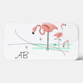 Flamingo Ocean Trio 3'Monogram' iPad Gehäuse Case-Mate iPhone Hülle (Rückseite (Horizontal))