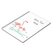 Flamingo Ocean Trio 4 Textheft Notizblock (Linke Seite)