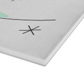 Flamingo Ocean Trio 4 Textschneidebrett Schneidebrett (Ecke)