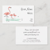Flamingo Ocean Trio 4 Visitenkarte (Vorne/Hinten)