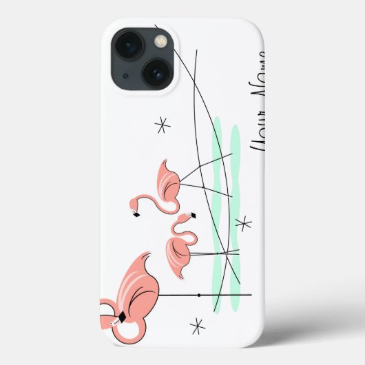 Flamingo Ocean Trio 'Name' iPad Mini Fall Case-Mate iPhone Hülle (Rückseite)